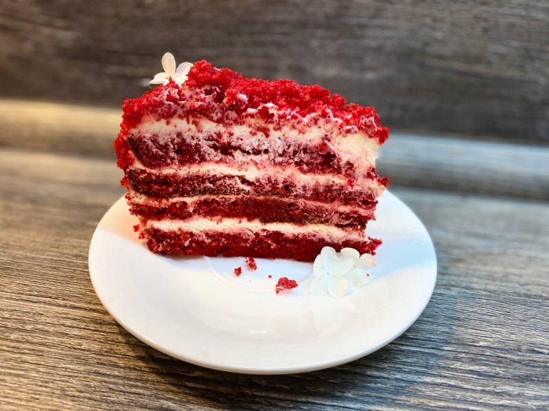 Рецепт торта "Красный бархат". Шаг 9